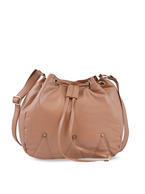 WOMEN MARKS Beige Solid Sling Bag