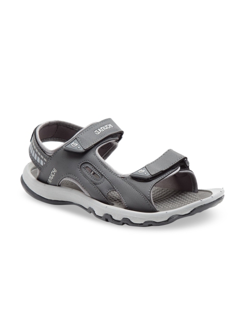 Ganuchi Women Grey Solid Open Toe Flats