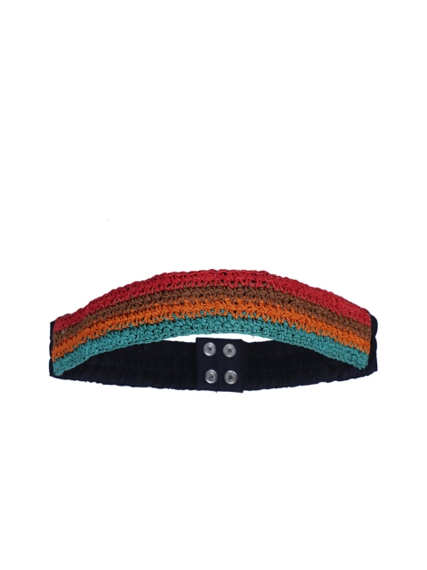 Diwaah Women Multicoloured Striped Belt, Multi