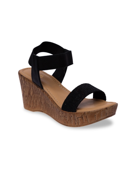 Inc 5 Women Black Solid Heels