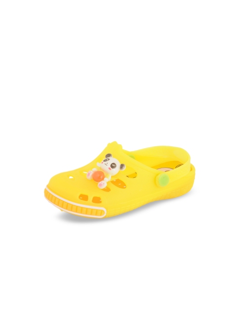 Yellow Bee Boys Yellow LED Clogs