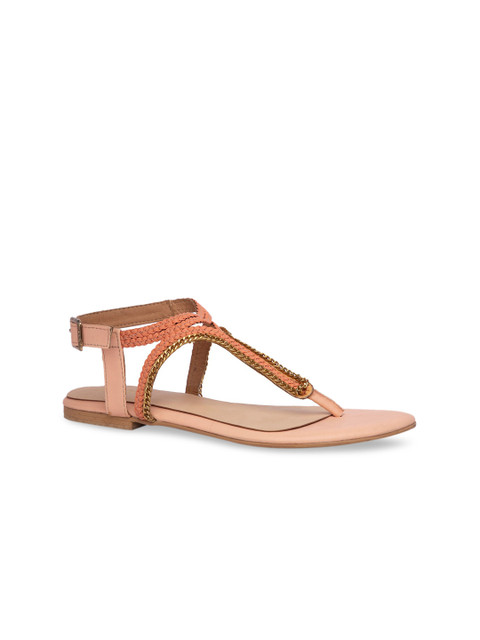 Inc 5 Women Peach-Coloured Woven Design T-Strap Flats
Inc 5 Women Peach-Coloured Woven Design T-Strap Flats