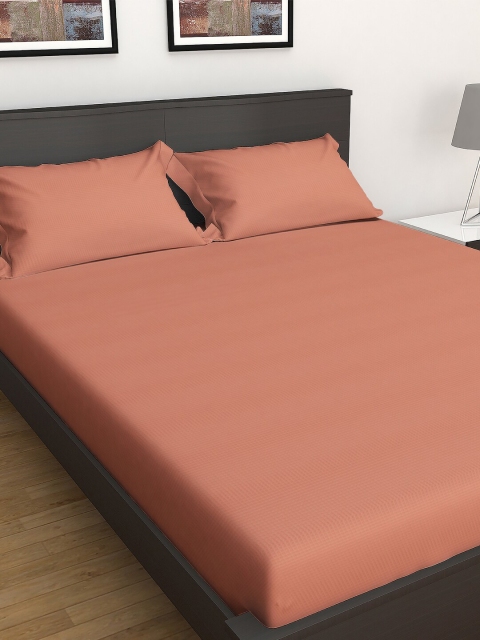 GRES HOME Coral-Coloured Solid 250 TC Cotton 1 Extra Large Bedsheet with 2 Pillow Covers
GRES HOME Coral-Coloured Solid 250 TC Cotton 1 Extra Large Bedsheet with 2 Pillow Covers