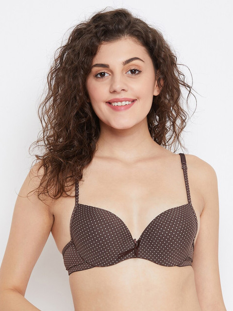 SECRETS BY ZEROKAATA Brown Printed Underwired Lightly Padded Everyday Bra SZBRN2019
SECRETS BY ZEROKAATA Brown Printed Underwired Lightly Padded Everyday Bra SZBRN2019