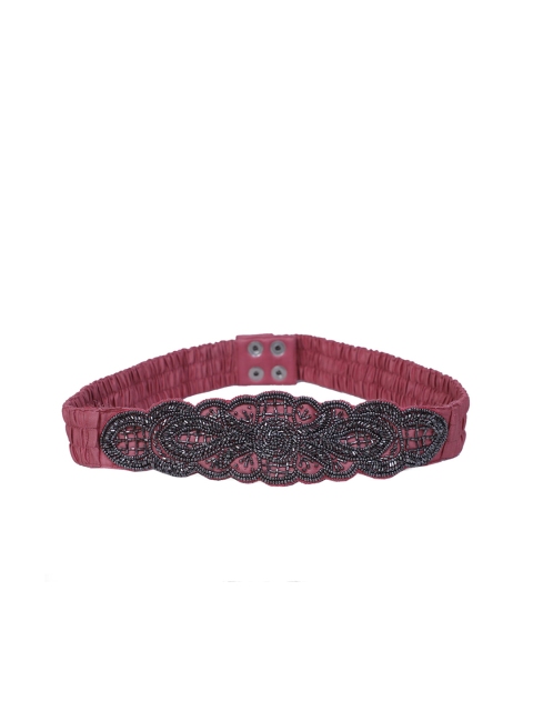 Diwaah Women Pink & Black Embellished Belt
