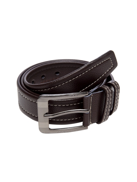 Apsis Men Coffee Brown Textured Belt