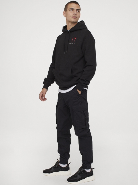 H&M Men Black Hoodie