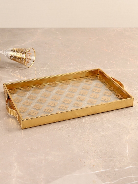 Pure Home and Living Gold-Toned & Transparent Moroccan Motifs Printed Rectangular Tray
Pure Home and Living Gold-Toned & Transparent Moroccan Motifs Printed Rectangular Tray