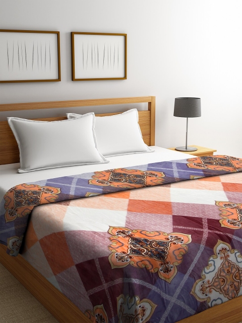 NEUDIS Multicoloured Ethnic Motifs AC Room 233 GSM Double Bed Blanket, Multi