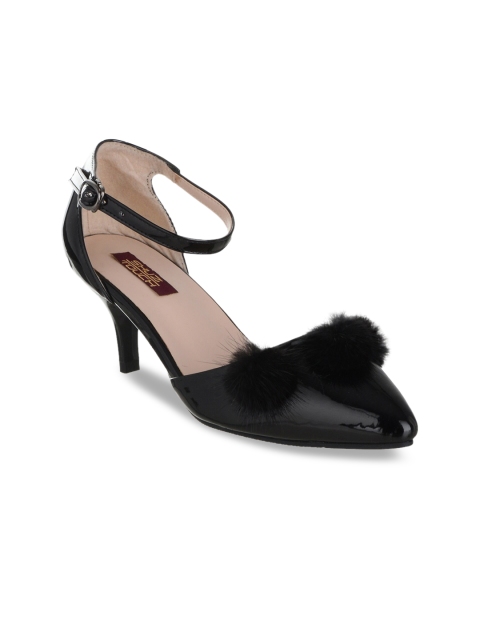 SHUZ TOUCH Women Black Solid Pumps