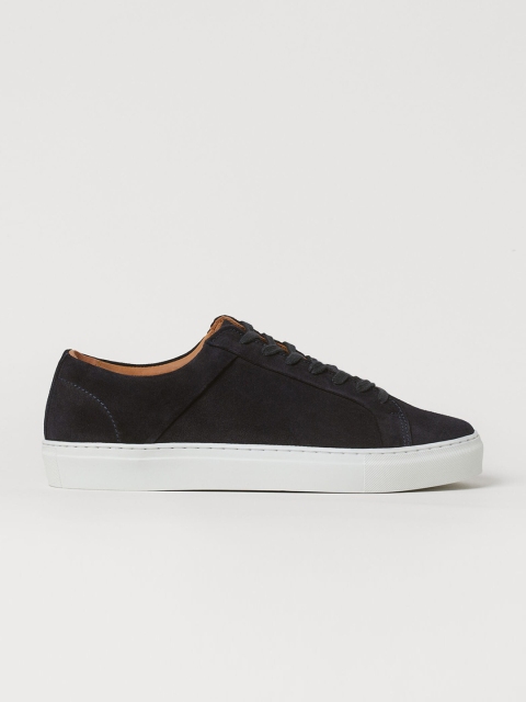 H&M Men Blue Solid Trainers