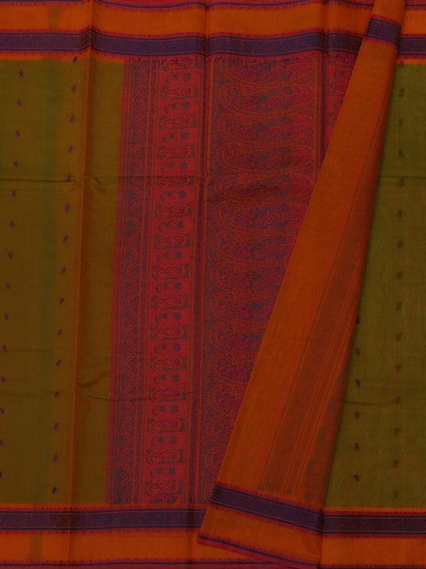 Pothys Green Woven Design Silk Cotton Saree