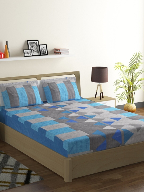 SWAYAM Multicoloured Geometric 210 TC Cotton 1 King Bedsheet with 2 Pillow Covers, Multi
SWAYAM Multicoloured Geometric 210 TC Cotton 1 King Bedsheet with 2 Pillow Covers, Multi