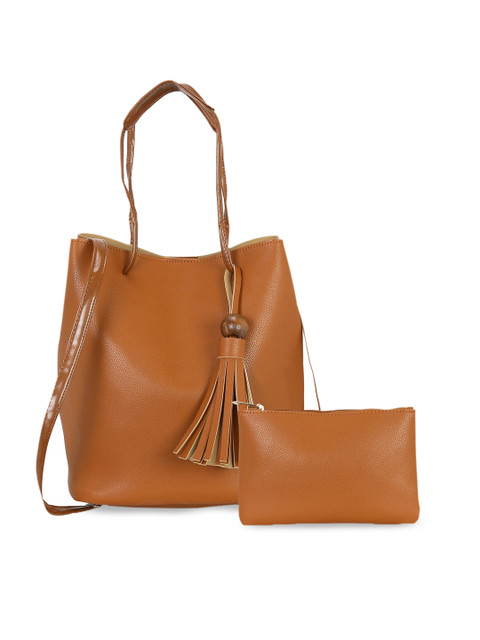 KLEIO Tan Brown Solid Shoulder Bag With Pouch
KLEIO Tan Brown Solid Shoulder Bag With Pouch