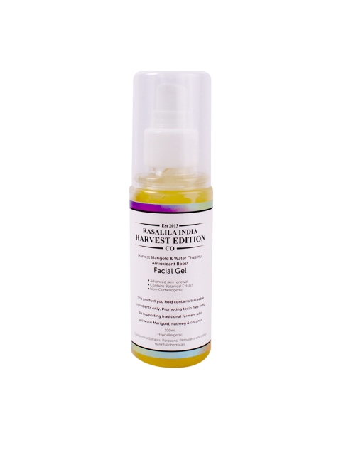 RASALILA Marigold Enzymes, Water Chestnut & Tea Tree Petitgrain Face Gel - 100 ml, Yellow
RASALILA Marigold Enzymes, Water Chestnut & Tea Tree Petitgrain Face Gel - 100 ml, Yellow