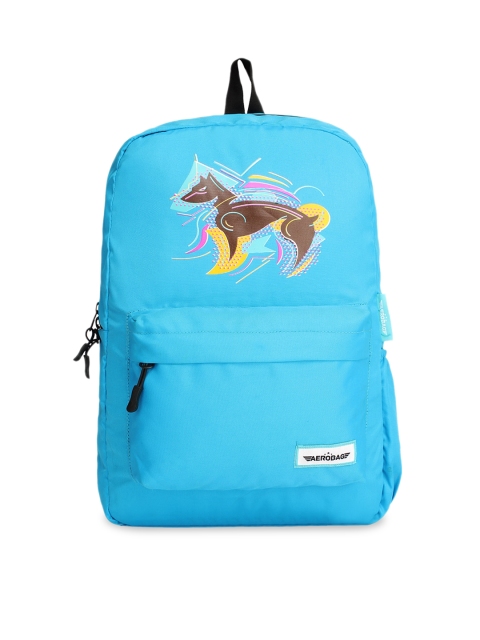 AEROBAG Unisex Blue Graphic Backpack