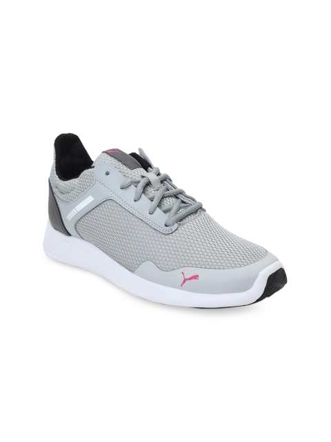 Puma Women Black & Grey Cora Wn s IDP Black-High Rise- Sneakers