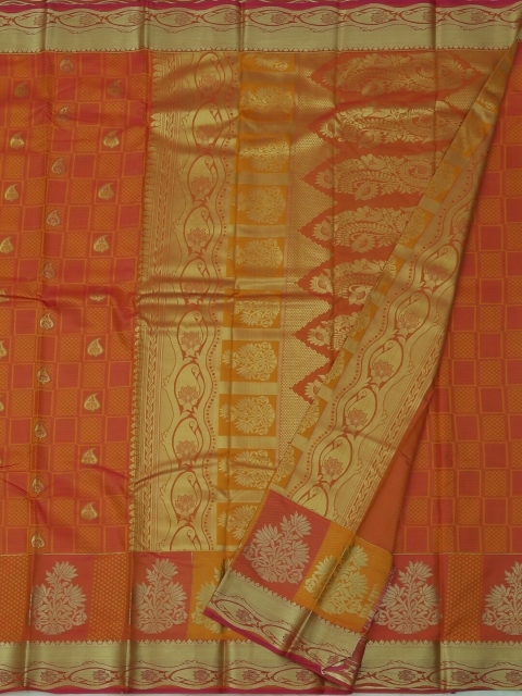 Pothys Orange Woven Design Saree