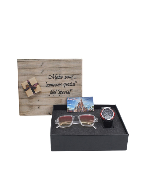 Fantasy World Kids Sunglasses & Watch Gift Set, Black