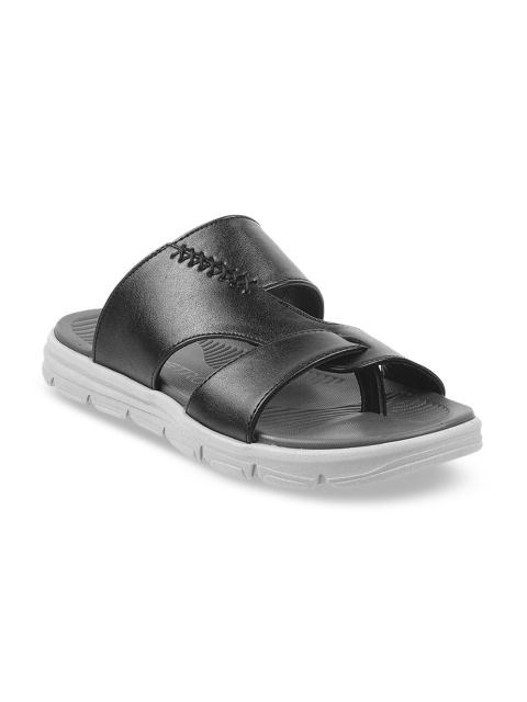 Metro Men Black Sandals