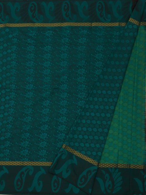 Pothys Green Printed Art Silk Saree