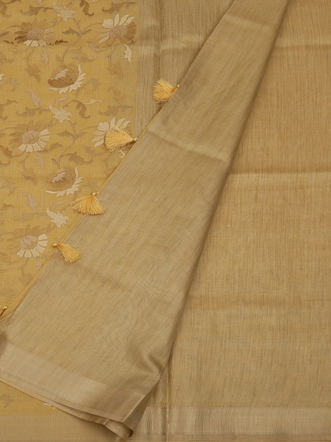 Pothys Gold-Toned Woven Design Art Silk Saree