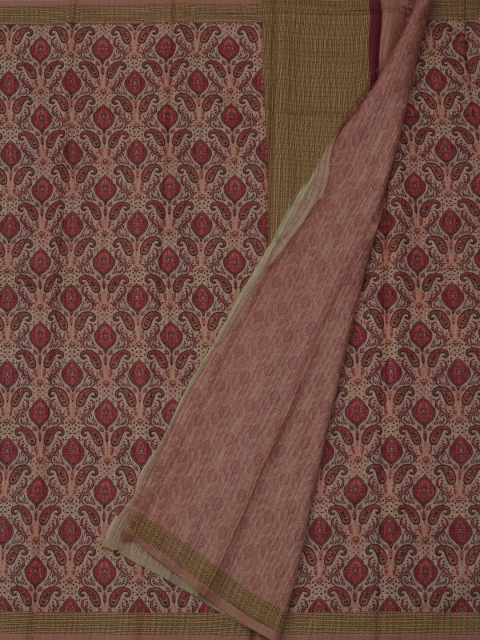 Pothys Pink Woven Design Jute Silk Saree