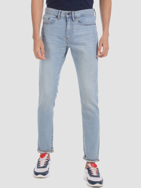 GAP Men Blue Slim Fit Mid-Rise Clean Look Stretchable Jeans