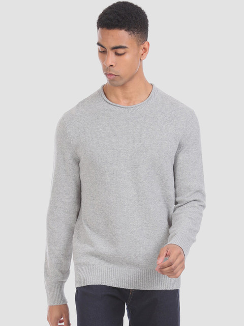 GAP Men Grey Melange Solid Pullover Sweater
GAP Men Grey Melange Solid Pullover Sweater