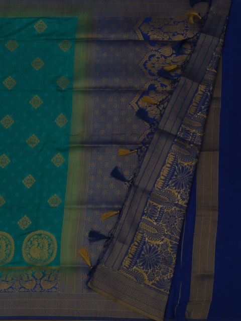 Pothys Green Woven Design Jute Silk Saree