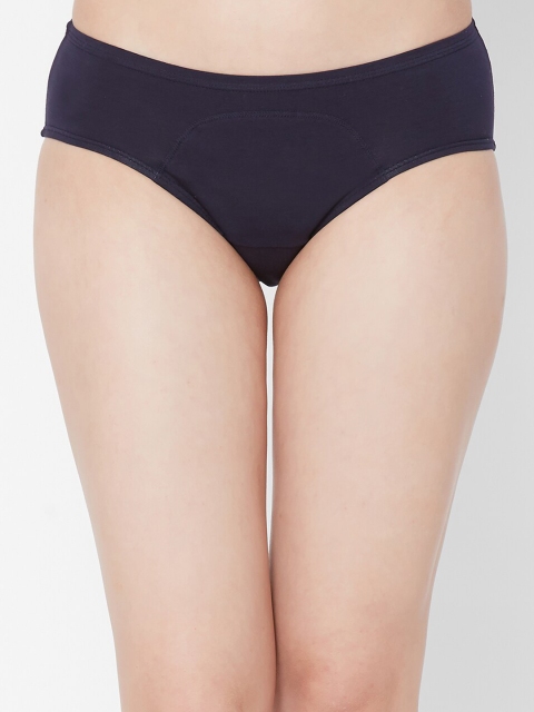 Juliet Women Navy Blue Solid Period Briefs 060002300008633