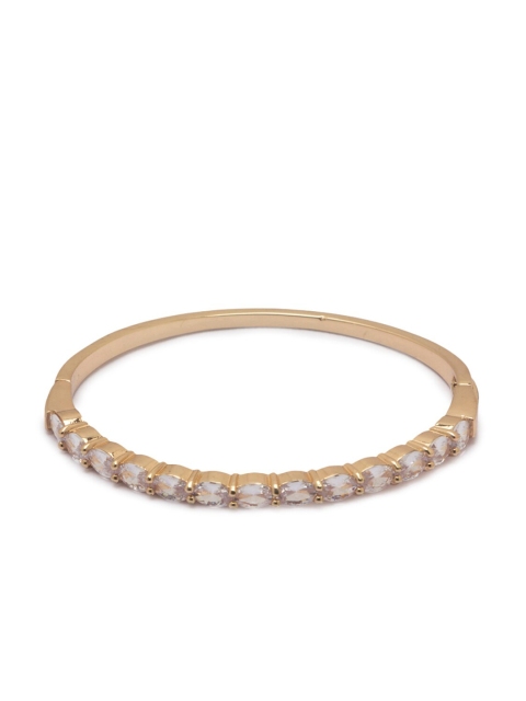 Globus Gold-Plated Cubic Zirconia Cuff Bracelet