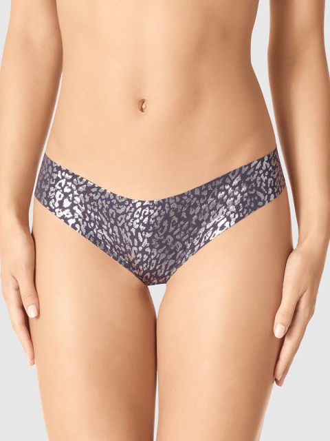 La Senza Women Purple & Grey Foil Printed Seamless Sexy No Show Thongs 11137599-4BF7
La Senza Women Purple & Grey Foil Printed Seamless Sexy No Show Thongs 11137599-4BF7