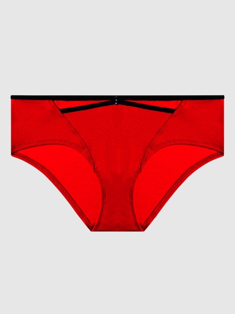 La Senza Women Red Solid Hipster Briefs 11145634-74Q5