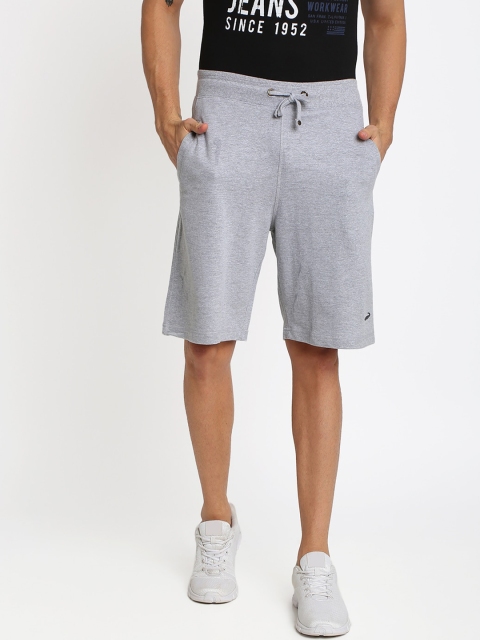 Crocodile Men Grey Solid Regular Shorts