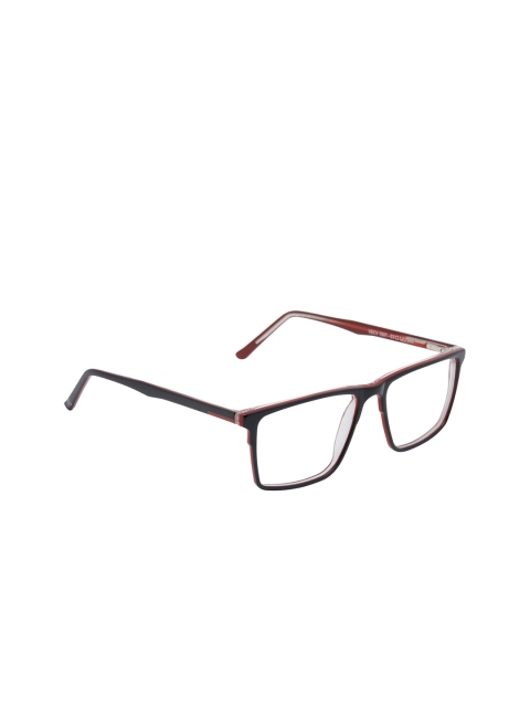 VAST Unisex Black Solid Full Rim Rectangle Frames ACETATE_1001_C5