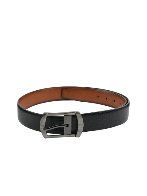 WINSOME DEAL Men Black Solid Belt