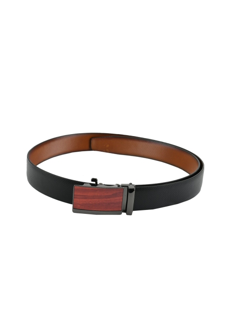 WINSOME DEAL Men Black & Brown Solid Reversible Belt