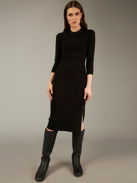 COVER STORY by KARL LAGERFELD Women Black Solid Bodycon Dress
COVER STORY by KARL LAGERFELD Women Black Solid Bodycon Dress