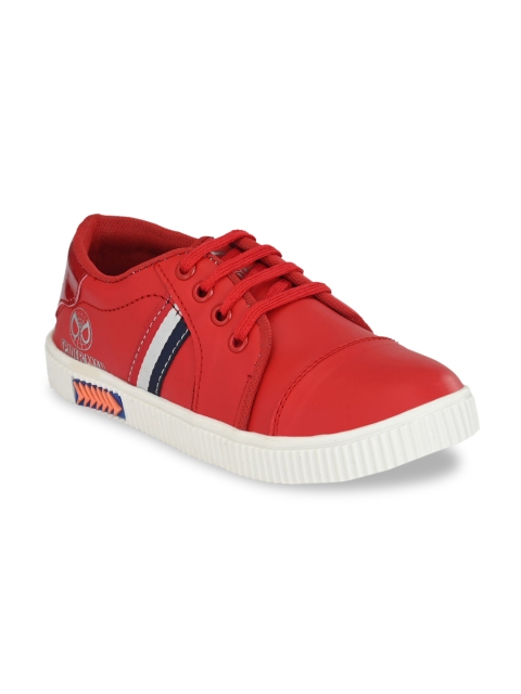 Big Fox Boys Red Striped Sneakers