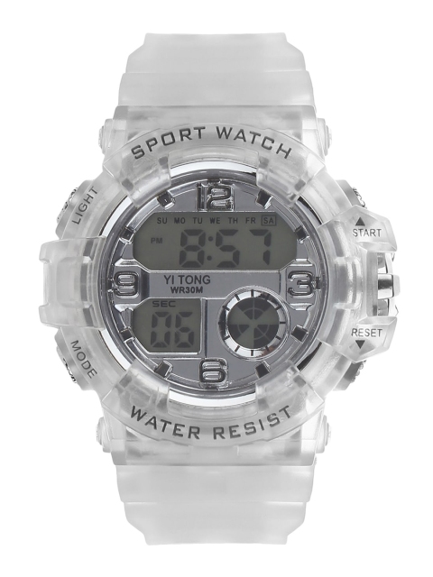 Fantasy World Kids Silver-Toned Digital Watch FW-Sport Digital-A-SL