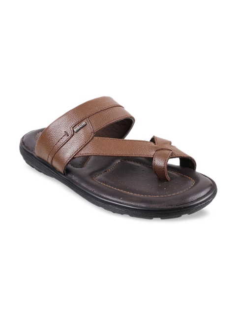 Mochi Men Tan Brown Leather Comfort Sandals