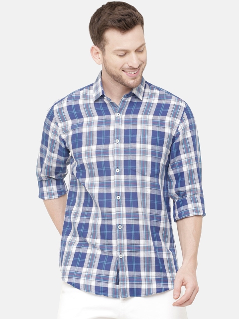 CAVALLO by Linen Club Men Cotton Linen Blue & White Regular Fit Checked Casual Shirt
CAVALLO by Linen Club Men Cotton Linen Blue & White Regular Fit Checked Casual Shirt