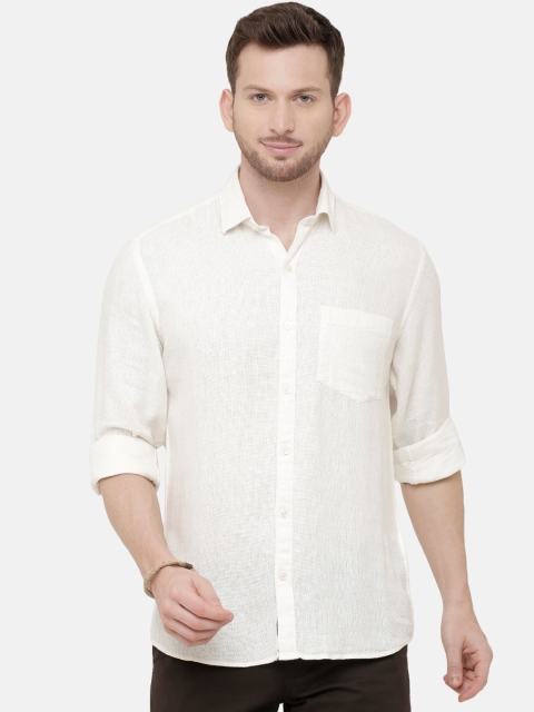 CAVALLO by Linen Club Men Cotton Linen Cream-Coloured Regular Fit Solid Casual Shirt
CAVALLO by Linen Club Men Cotton Linen Cream-Coloured Regular Fit Solid Casual Shirt