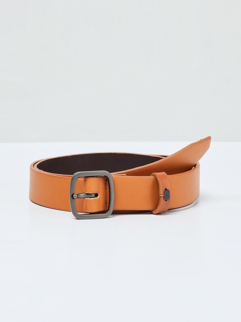 max Women Tan Brown Solid Belt