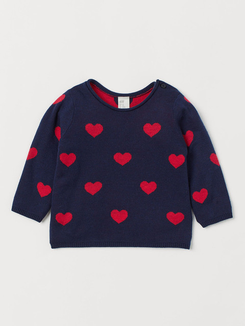 H&M Girls Navy Blue Jacquard-Knit Jumper
H&M Girls Navy Blue Jacquard-Knit Jumper