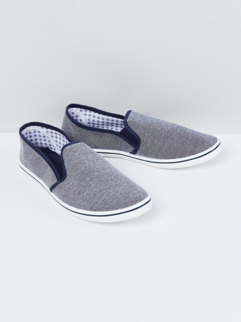 max Men Blue Slip-On Sneakers