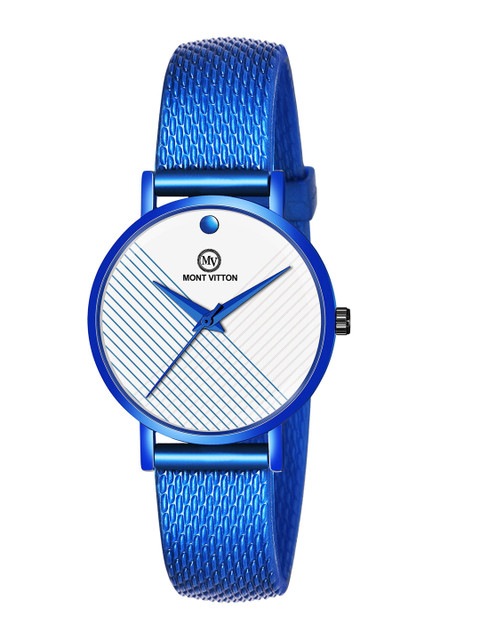 MONTVITTON Women White & Blue Analogue Watch MV1202
MONTVITTON Women White & Blue Analogue Watch MV1202