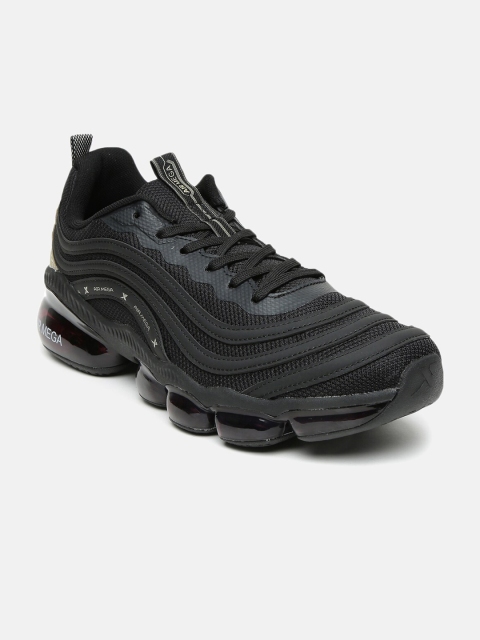 Xtep Men Black Textile Running Shoes