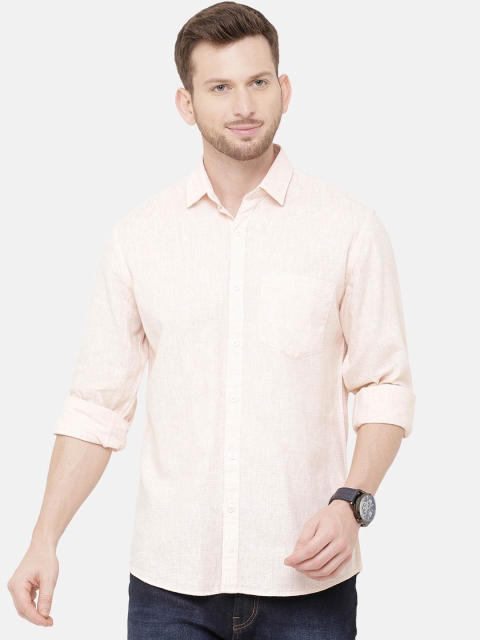 CAVALLO by Linen Club Men Cotton Linen Peach-Coloured Regular Fit Solid Casual Shirt
CAVALLO by Linen Club Men Cotton Linen Peach-Coloured Regular Fit Solid Casual Shirt